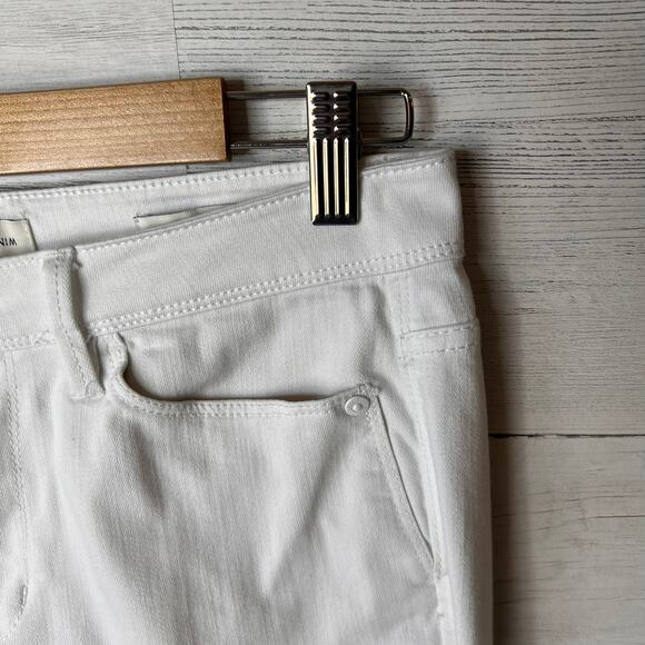 J Jill Jeans Womens Size 6 White Authentic Fit Slim Ankle Denim Cotton Stretch - Picture 9 of 16